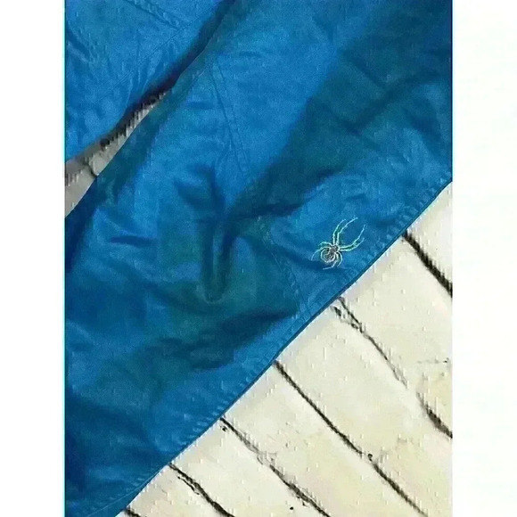 Spyder Womans Size 10/140 Blue Snowpants Puffer Pants - Picture 7 of 10